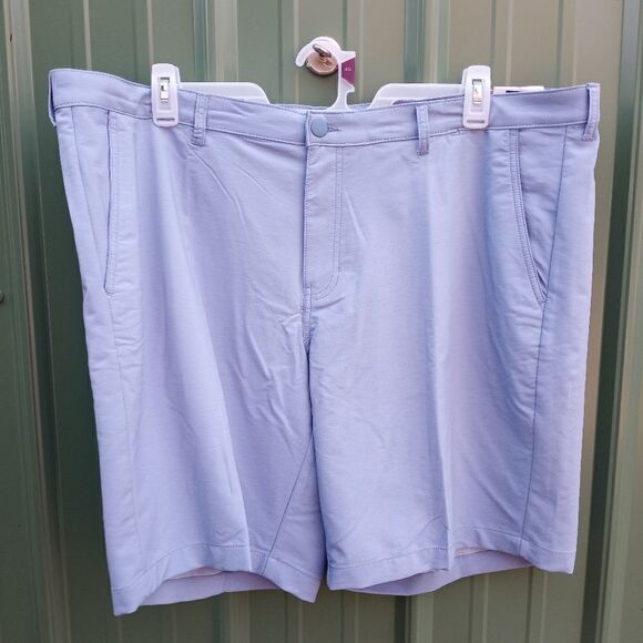 Men's Synthetic Flat Front Shorts - Picture 1 of 9